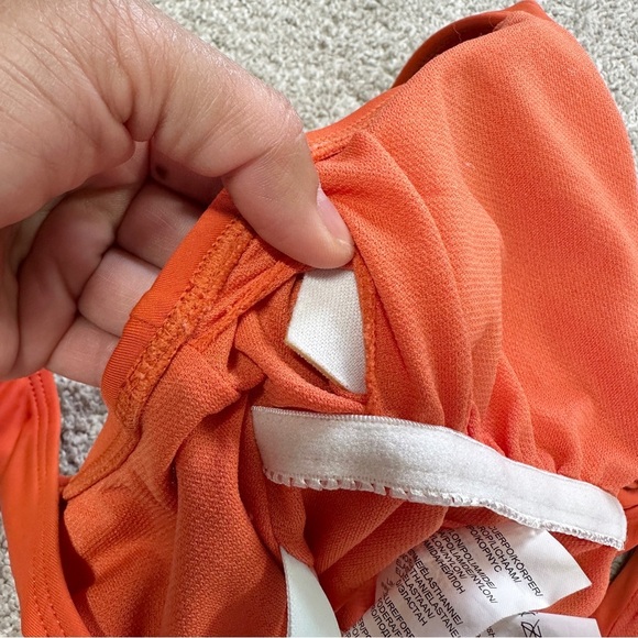 The Bikini Lab Women’s Tie Front One-Piece Swimsuit Beach in Orange Size S - Picture 9 of 16